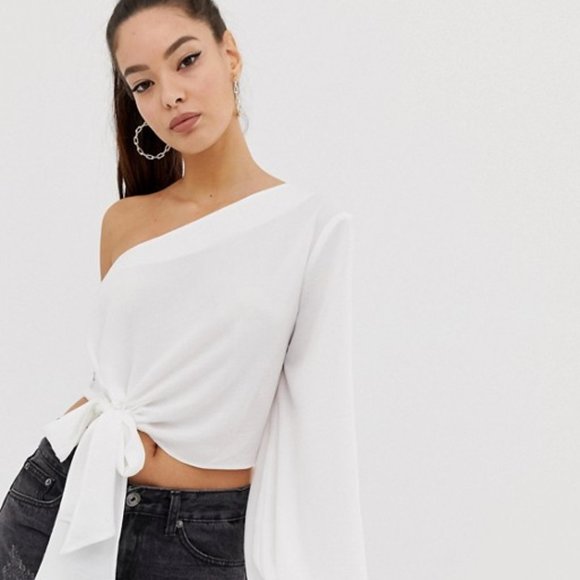 asos one shoulder top